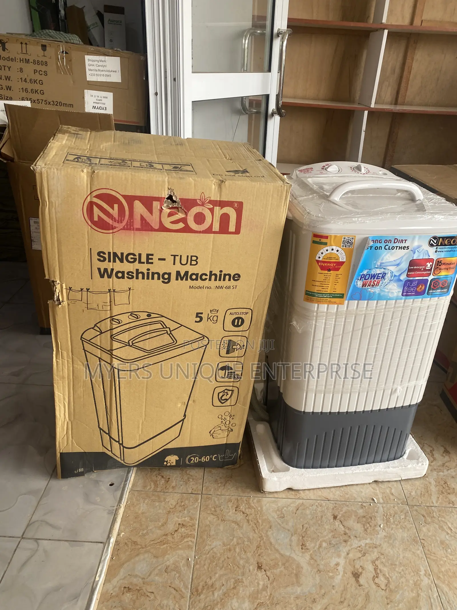Neon Single Tub 5kg-Rust Free Body(Auto Stop Function)