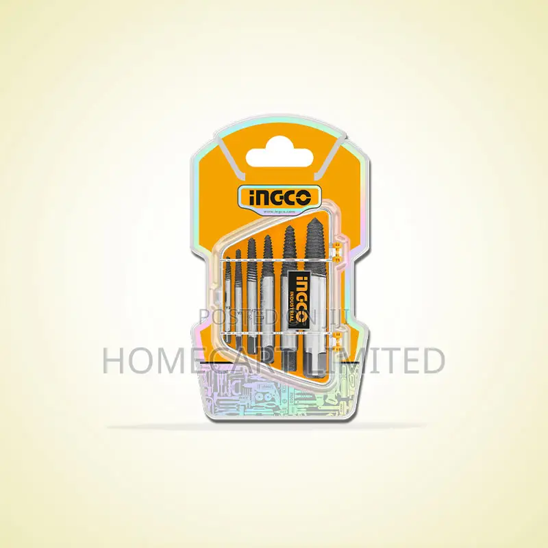 Ingco 6 Pcs Screw Extractor Set