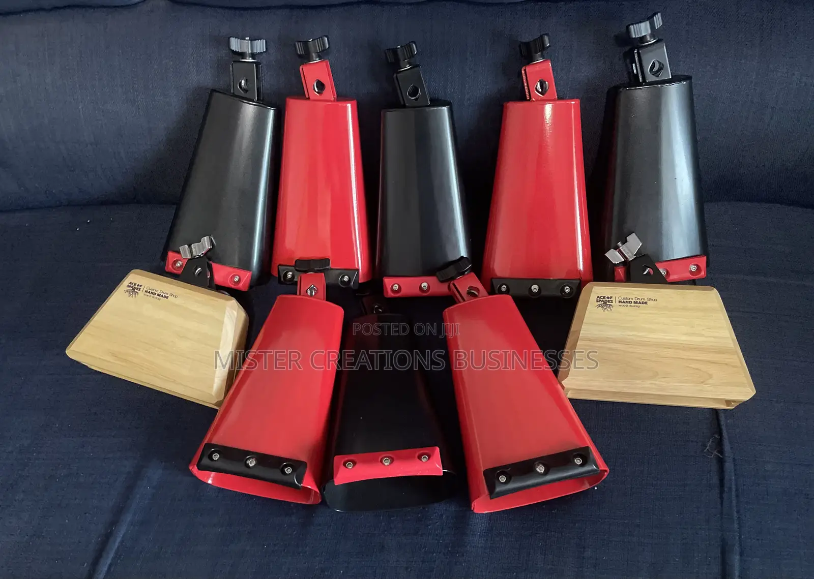 Wood Block Metal Cowbell Percussion
