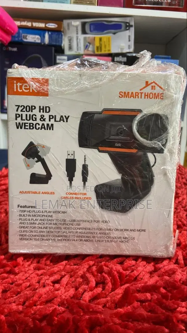 Itek Smart Home 720p Hd Plug Play Webcam.