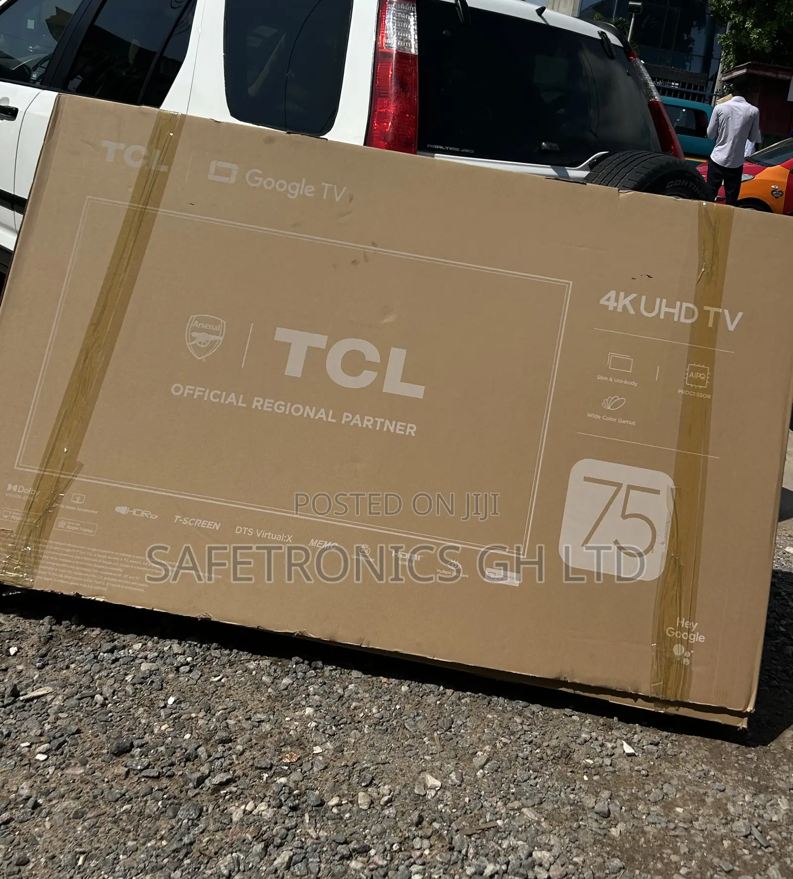 Trust Original TCL 75′′ HDR Frameless Google Tv 75p635