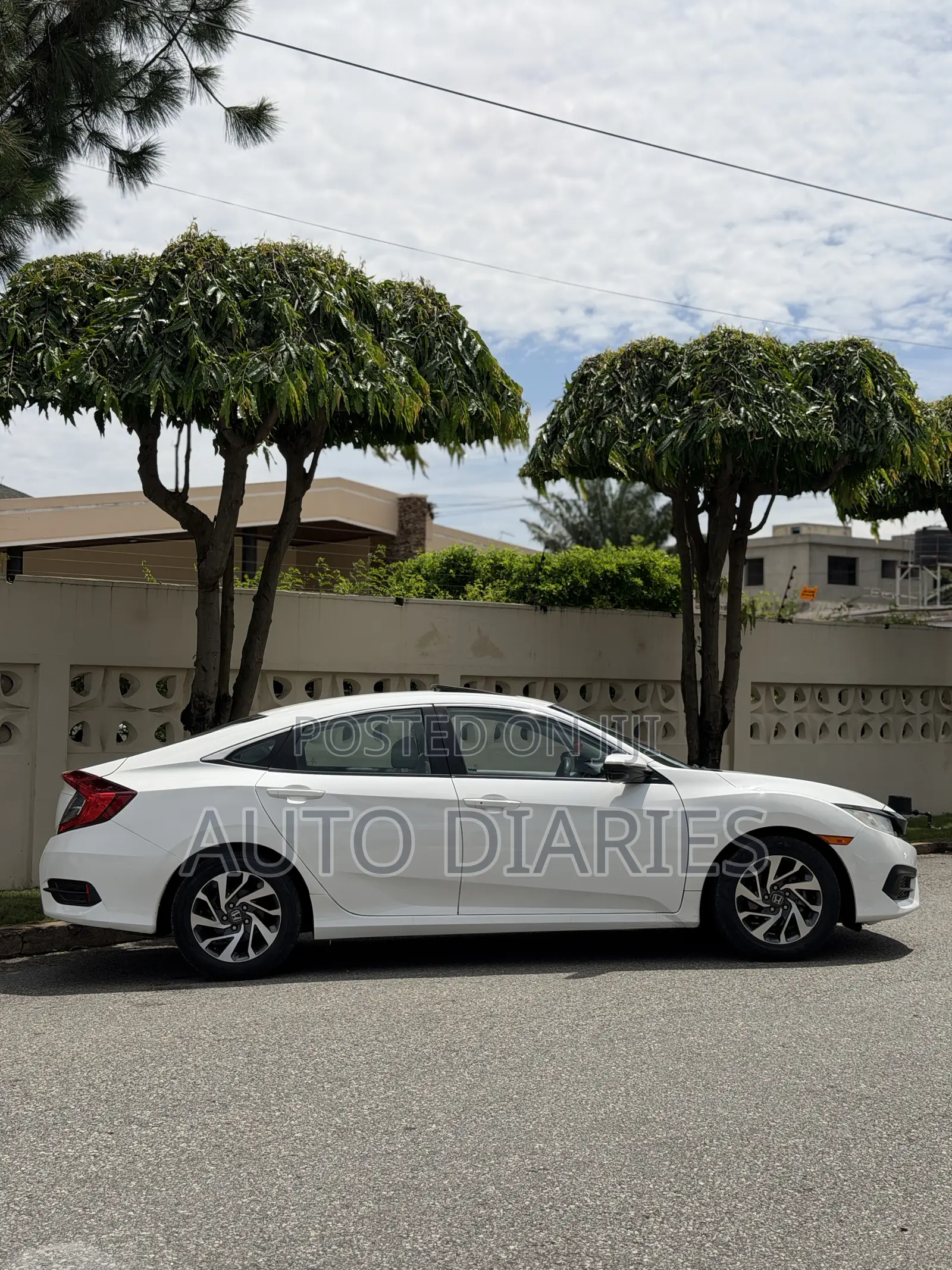 Honda Civic EX 4dr Sedan (1.5L 4cyl) 2016 White