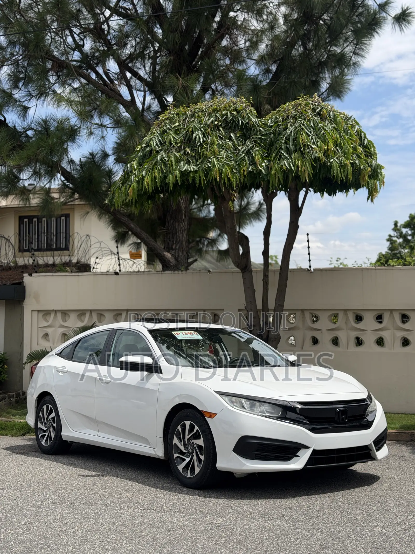 Honda Civic EX 4dr Sedan (1.5L 4cyl) 2016 White