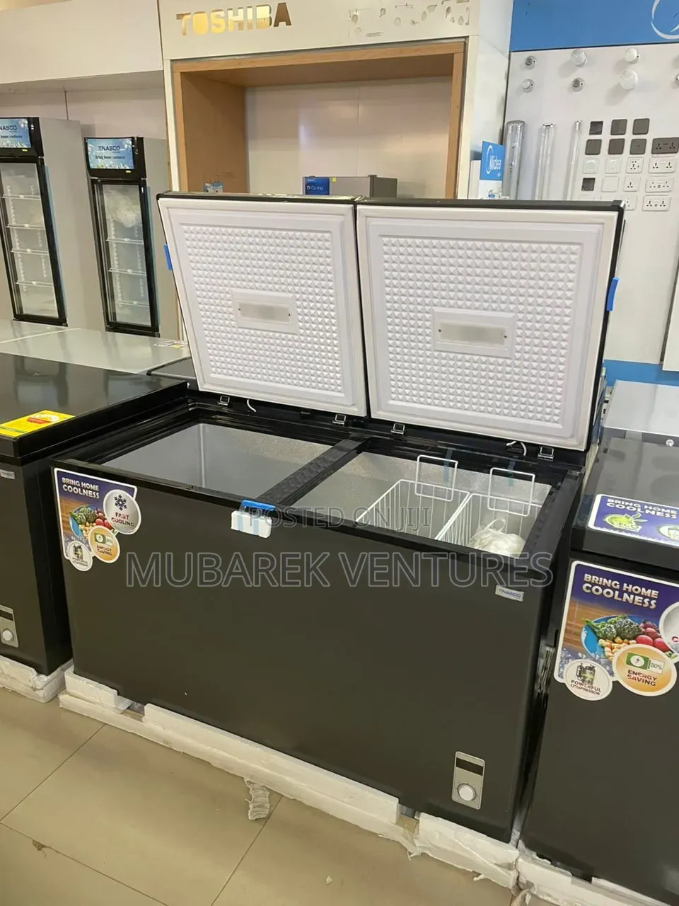 Nasco 425 LTRS Double Door Chest Freezer