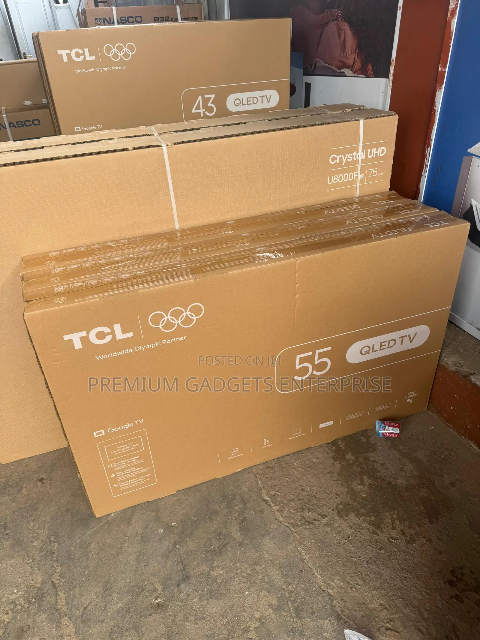 TCL 55" Premium Qled 2026 Model 55t6d Ai Smart Google Tv. Bluetooth