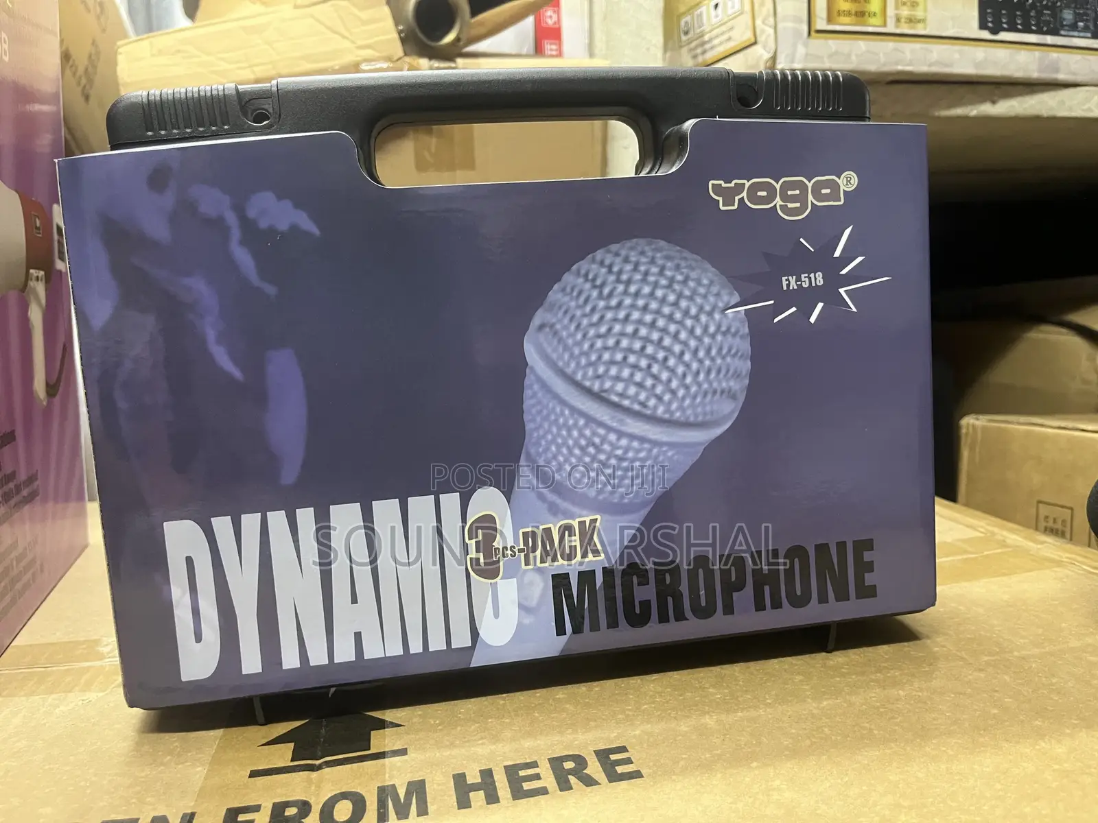 Yoga Super Cardioid Dynamic Microphone – 3-Pack With Case
