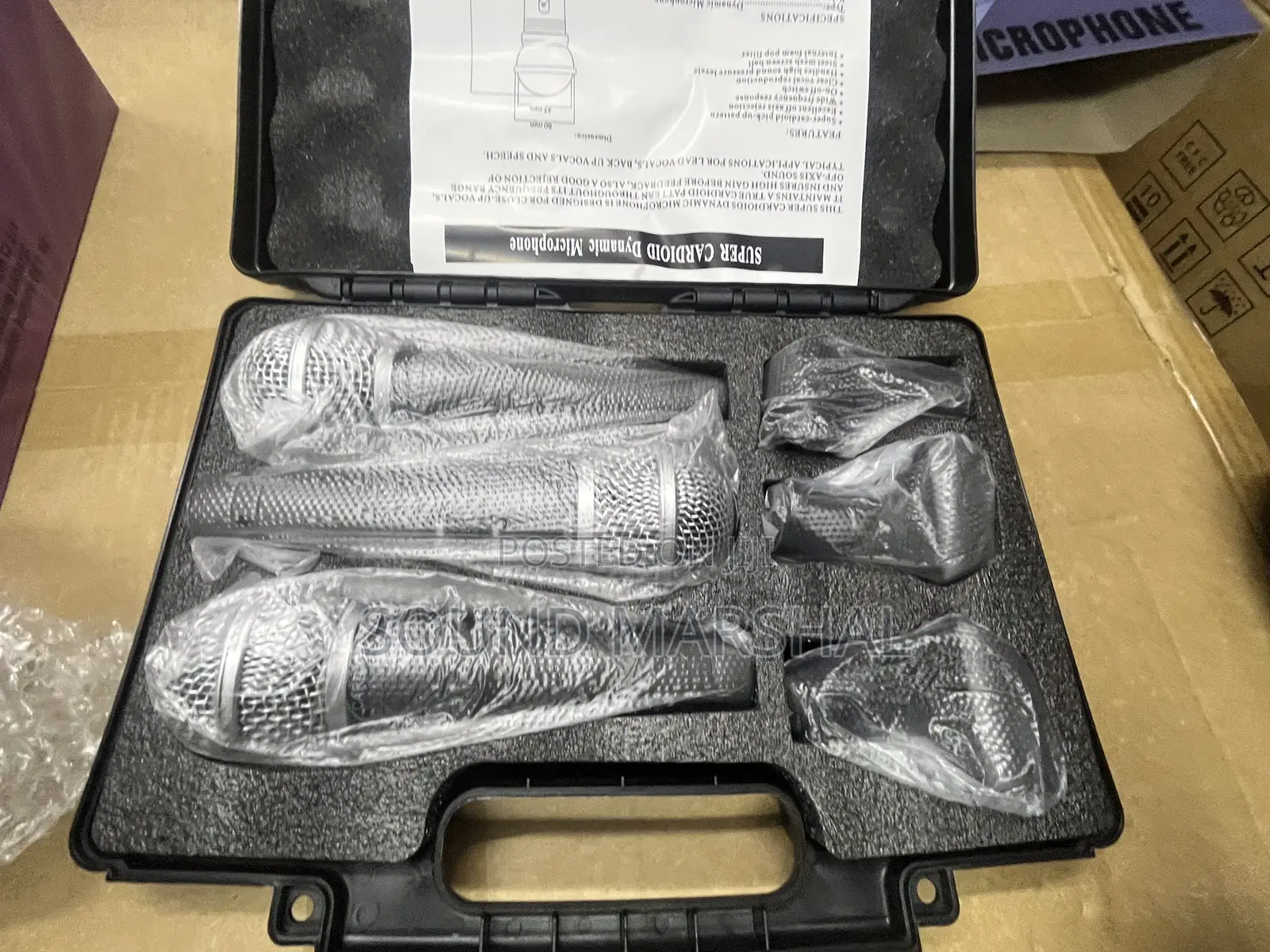 Yoga Super Cardioid Dynamic Microphone – 3-Pack With Case