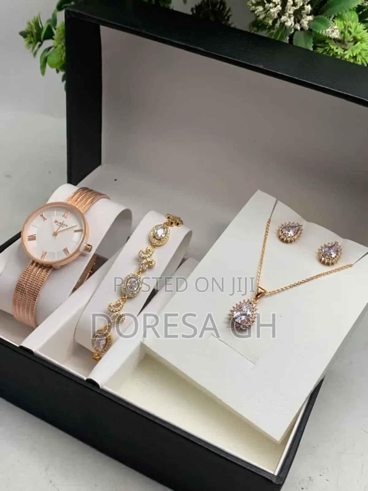 Curren Ladies Watch,Necklace Bracelet Set – Elegant Gift Set for Her