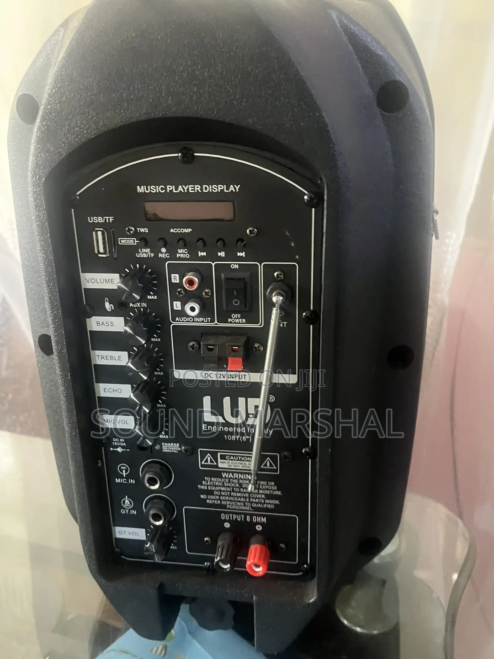 Lud 108t Portable Trolley Speaker – 8” 1200w Bluetooth