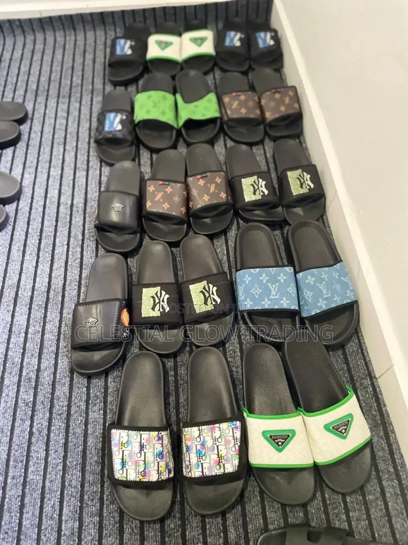 Men’S Quality Designer‐Style Slides — Assorted Trendy Designs