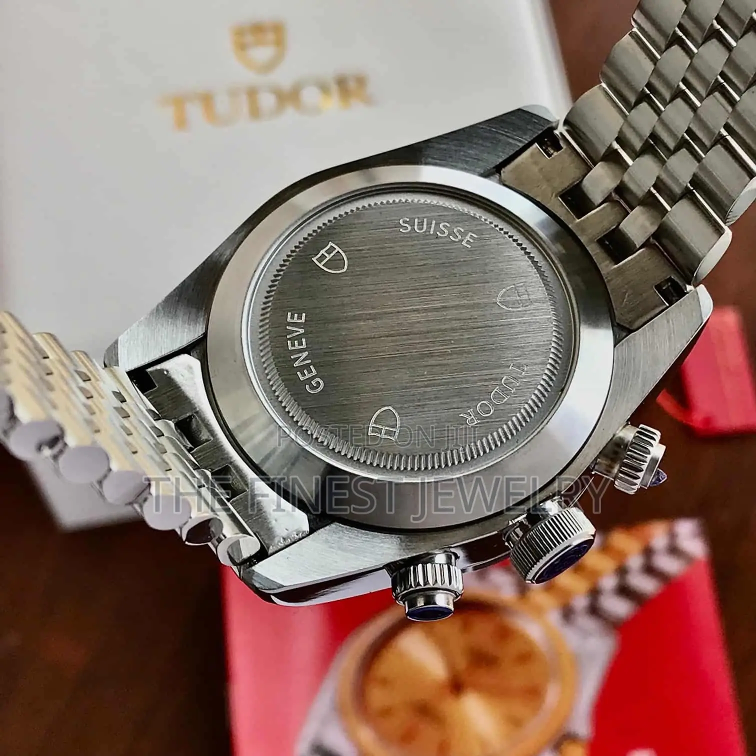 Tudor Black Bay Stainless Steel Pink Dial Jubil Chain