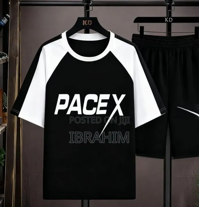 Elastic Sports Shorts and T-Shirts 2pces