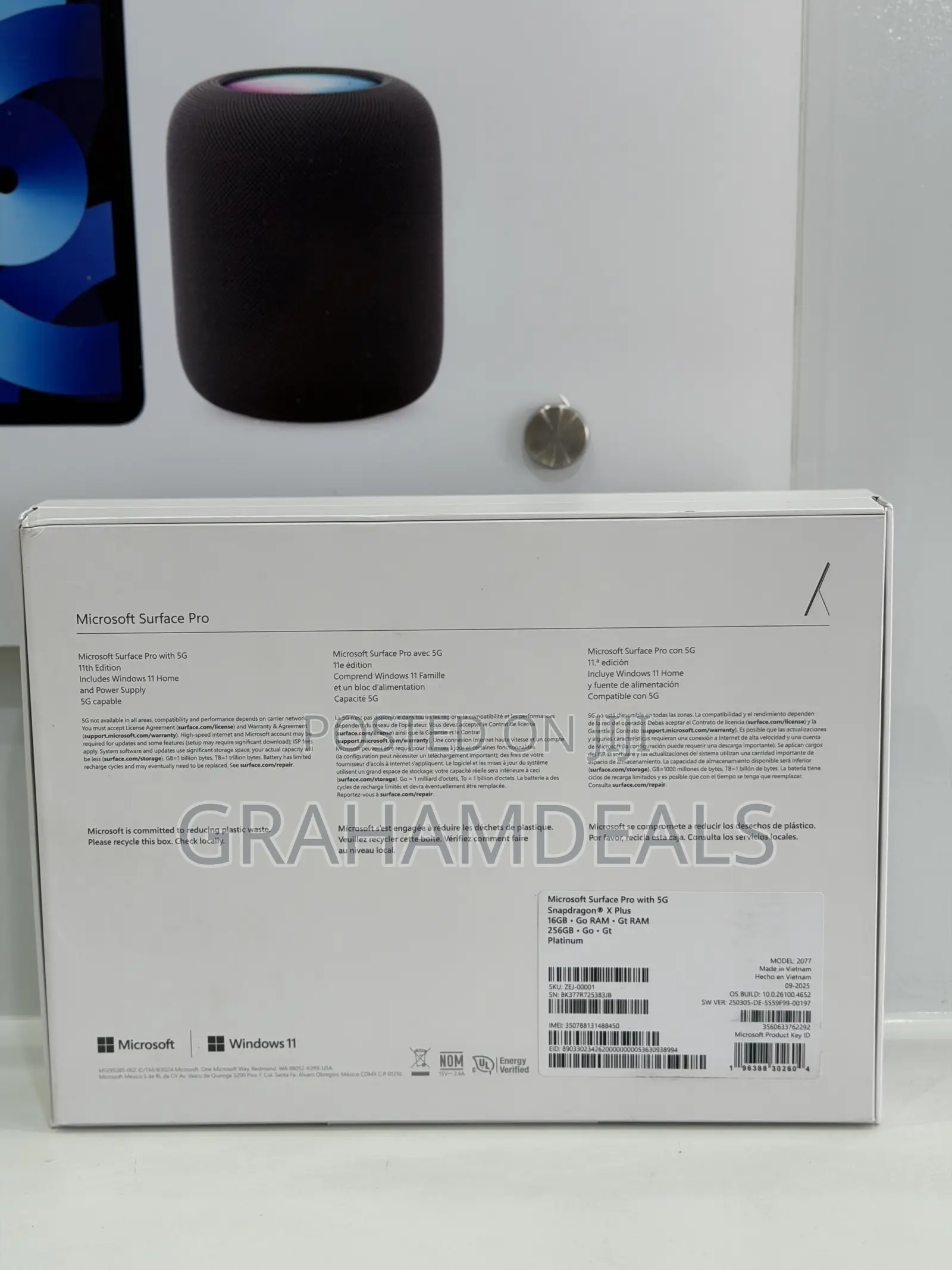 New Microsoft Surface Pro 11th Edition, a Copilot+ PC 16GB SSD 256GB