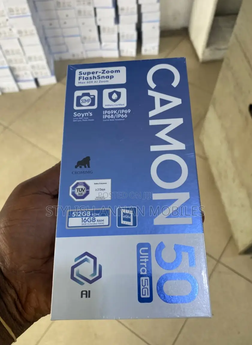 New Tecno Camon 50 Ultra 512 GB Blue