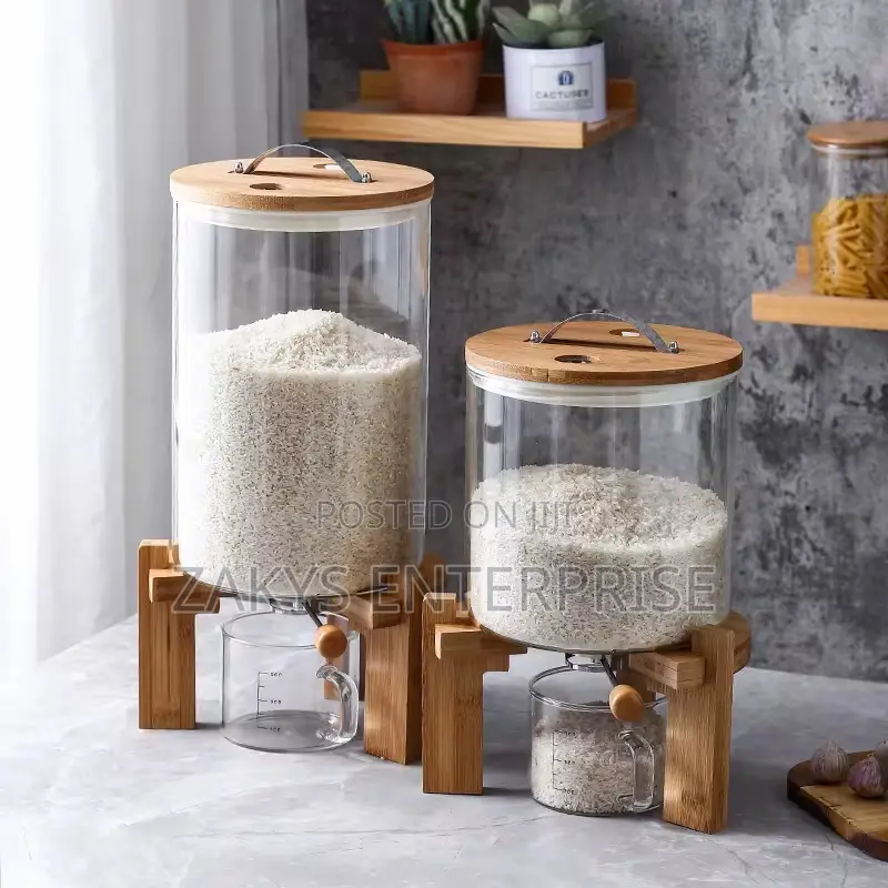 Glass Rice Dispenser 10l