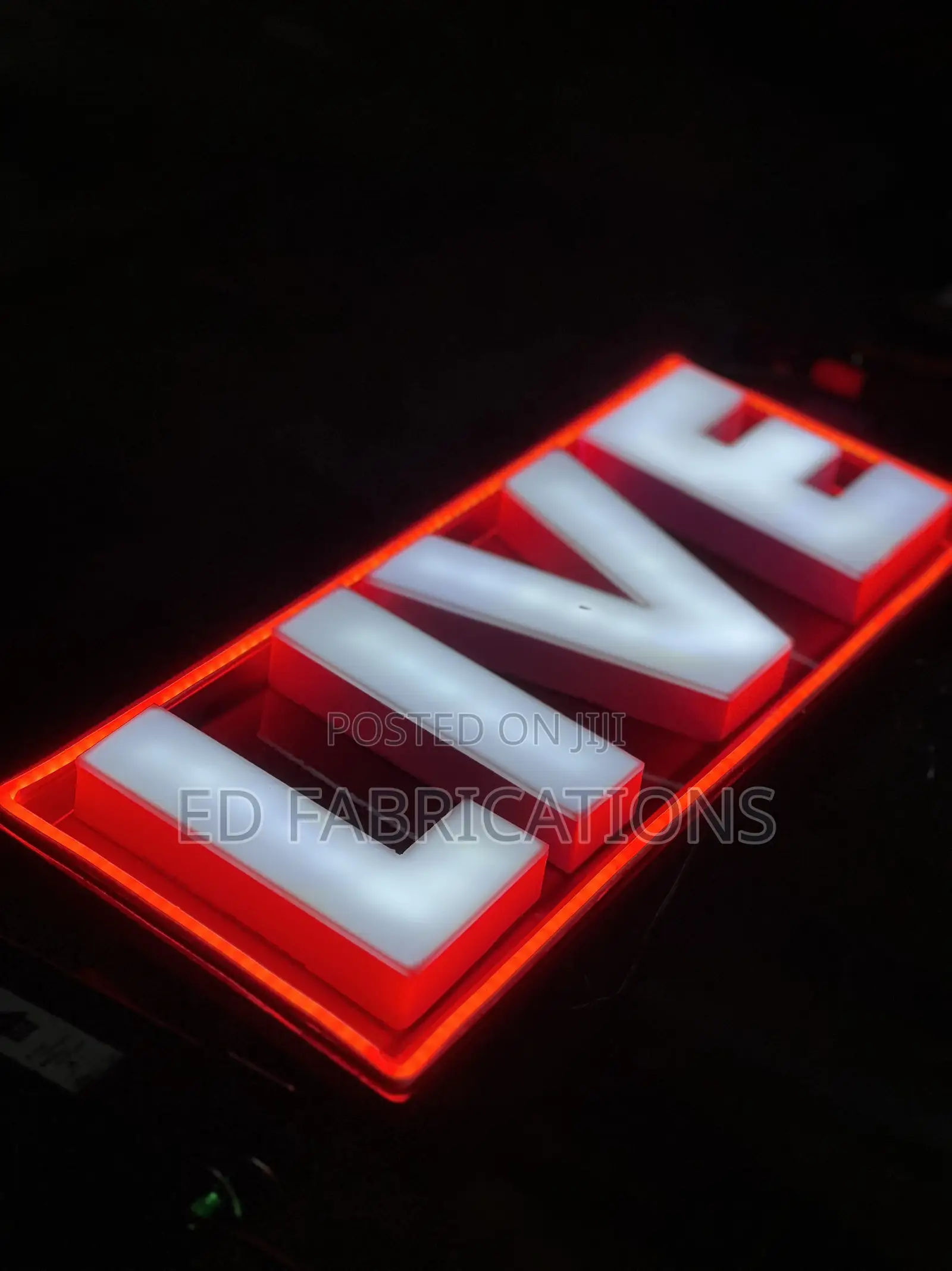 Live Neon Light Sign