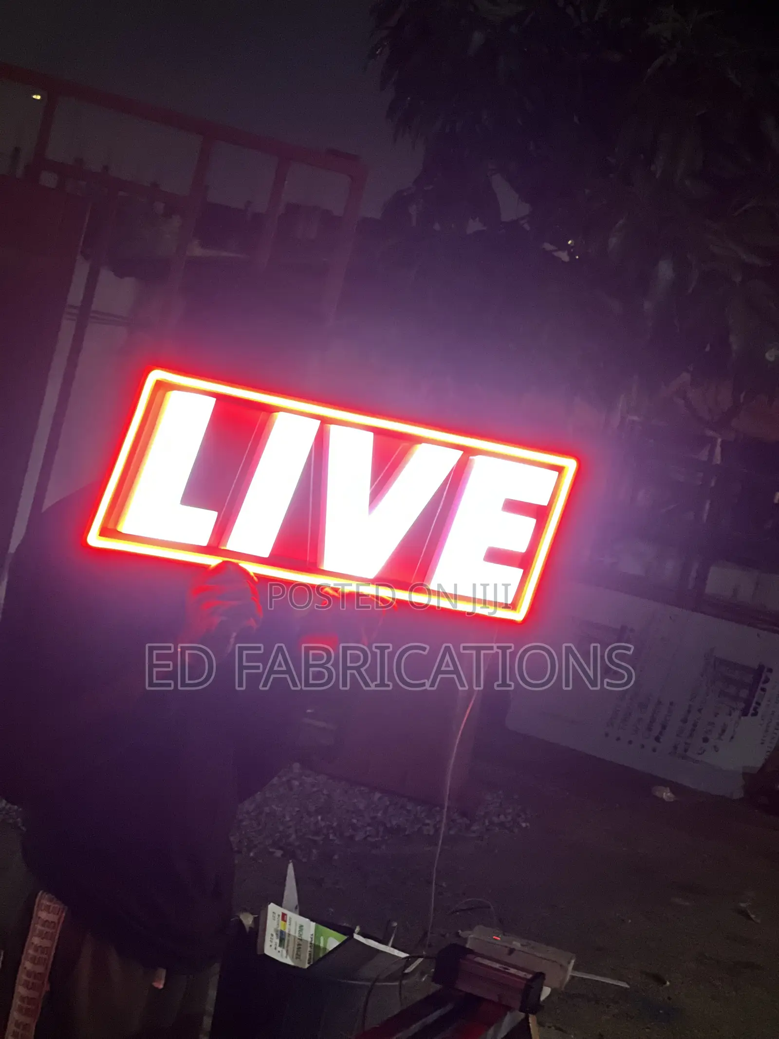 Live Neon Light Sign