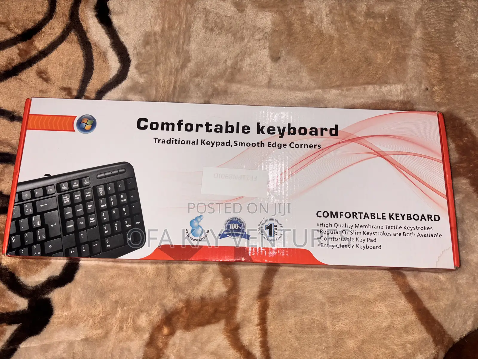 Wired Keyboard With Big and Clear Letters