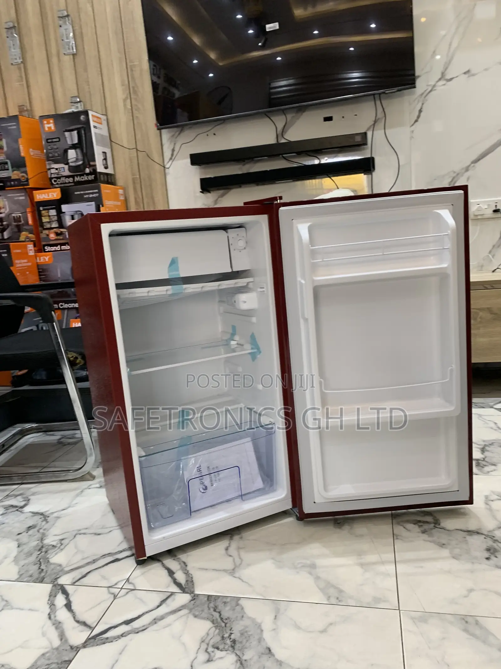 Classic Best Pearl 80liters Table Top Fridge Black/Red Pf-109