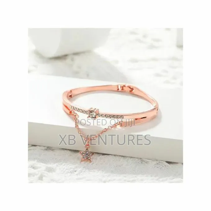 Ladies Waterproof Party Gift High-End Watch + Bracelet 2-Piece Set
