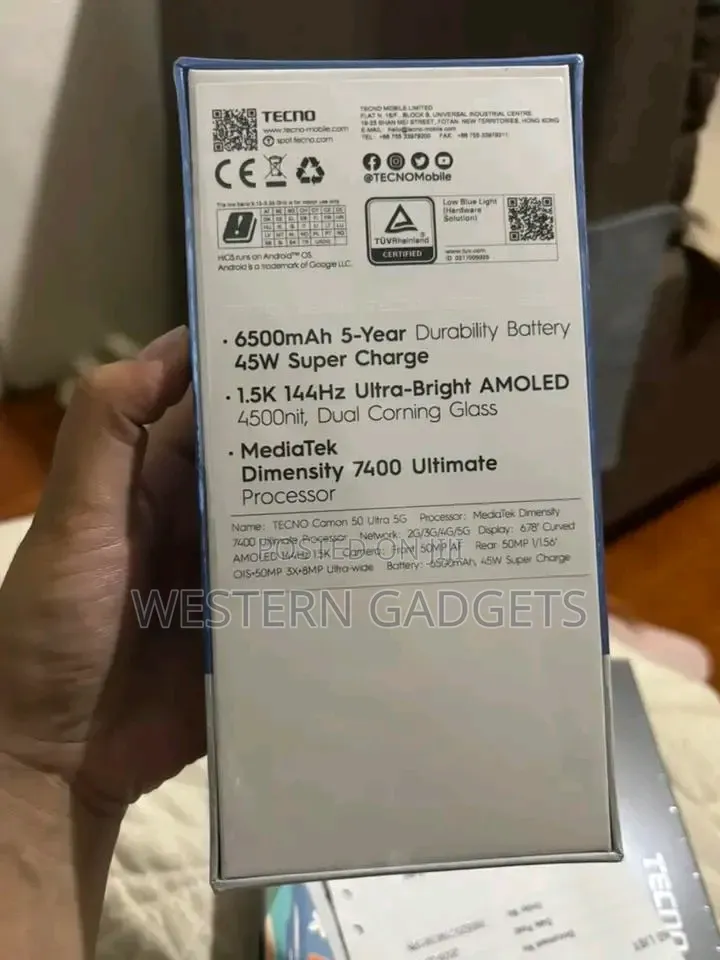 New Tecno Camon 50 Ultra 512 GB Black