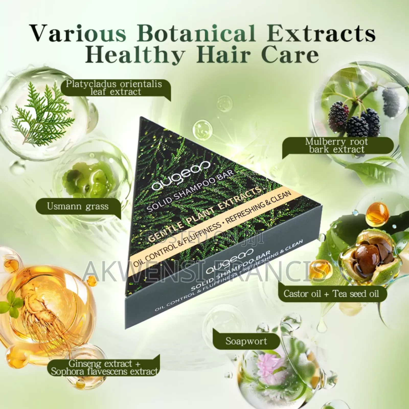 Augeas Hair Shampoo Bar Soap