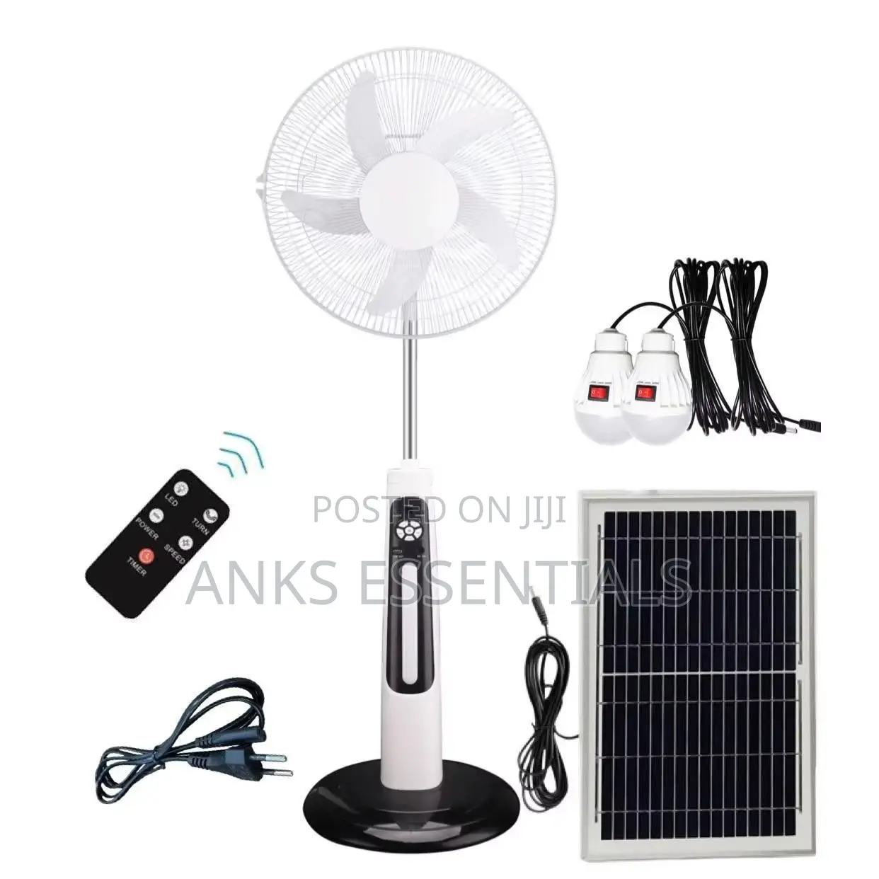 Tnt Star 18 Inch Rechargeable Fan With Phone Charging Usb Port