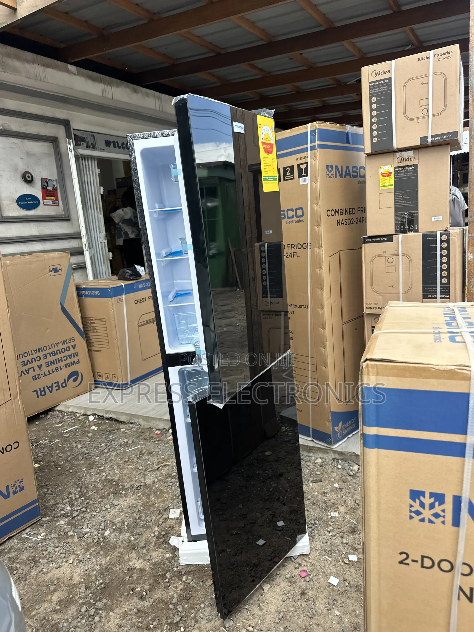 Ultra Modern Sleek Black Fridge Nasd2-24fl