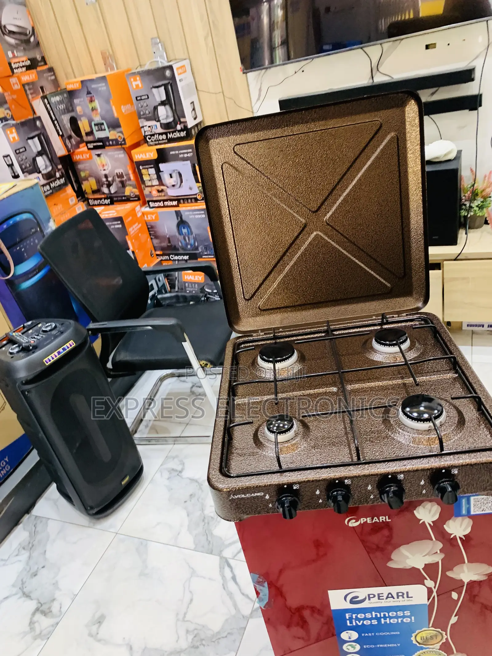 Highly Recommended Gas Table Top Fridge 4burner Volcano