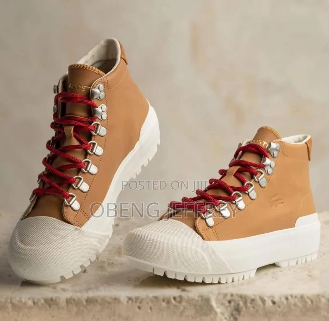 Original Lacoste High Midshot Brown/White