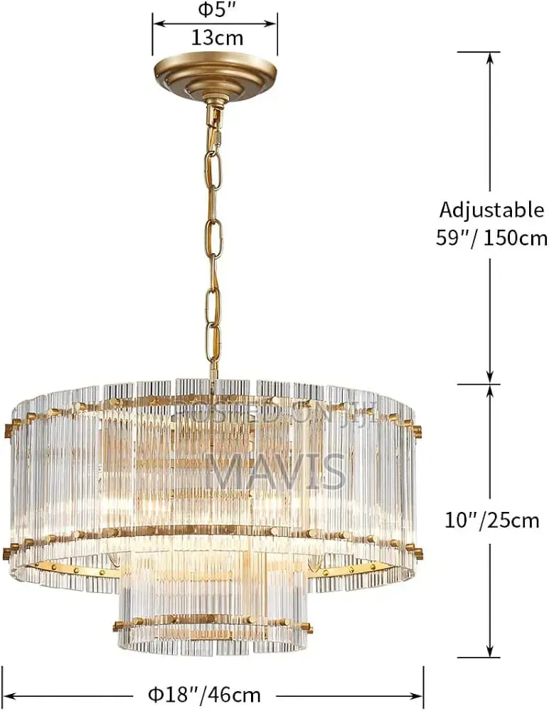 Chandelier Morden -3 Light Drum