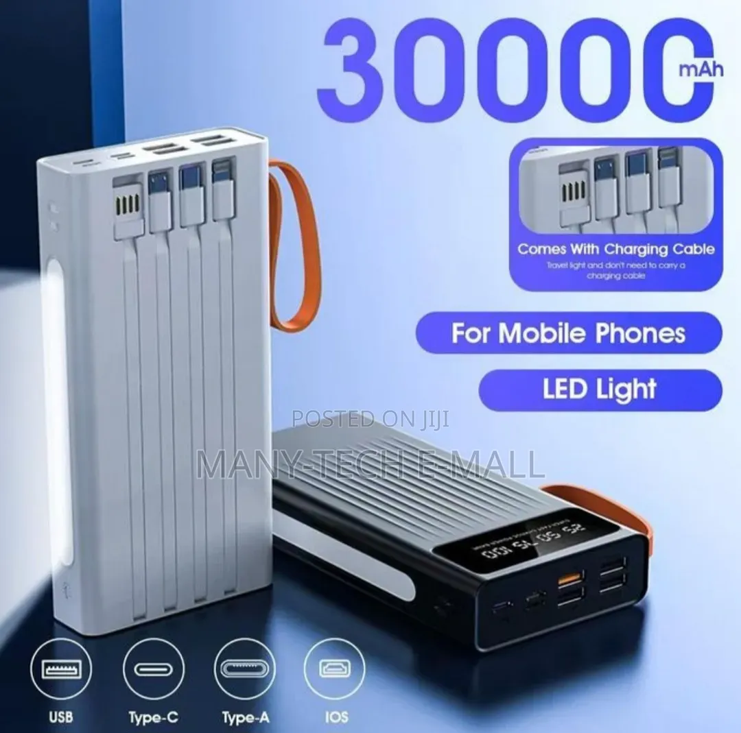 30,000 Mah Super Fast Charge Power Bank.