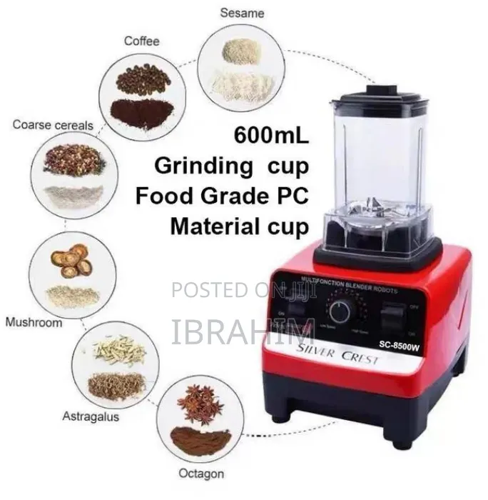2l Industrial Food Crusher • Blender • With 2 Jar • 8500watts