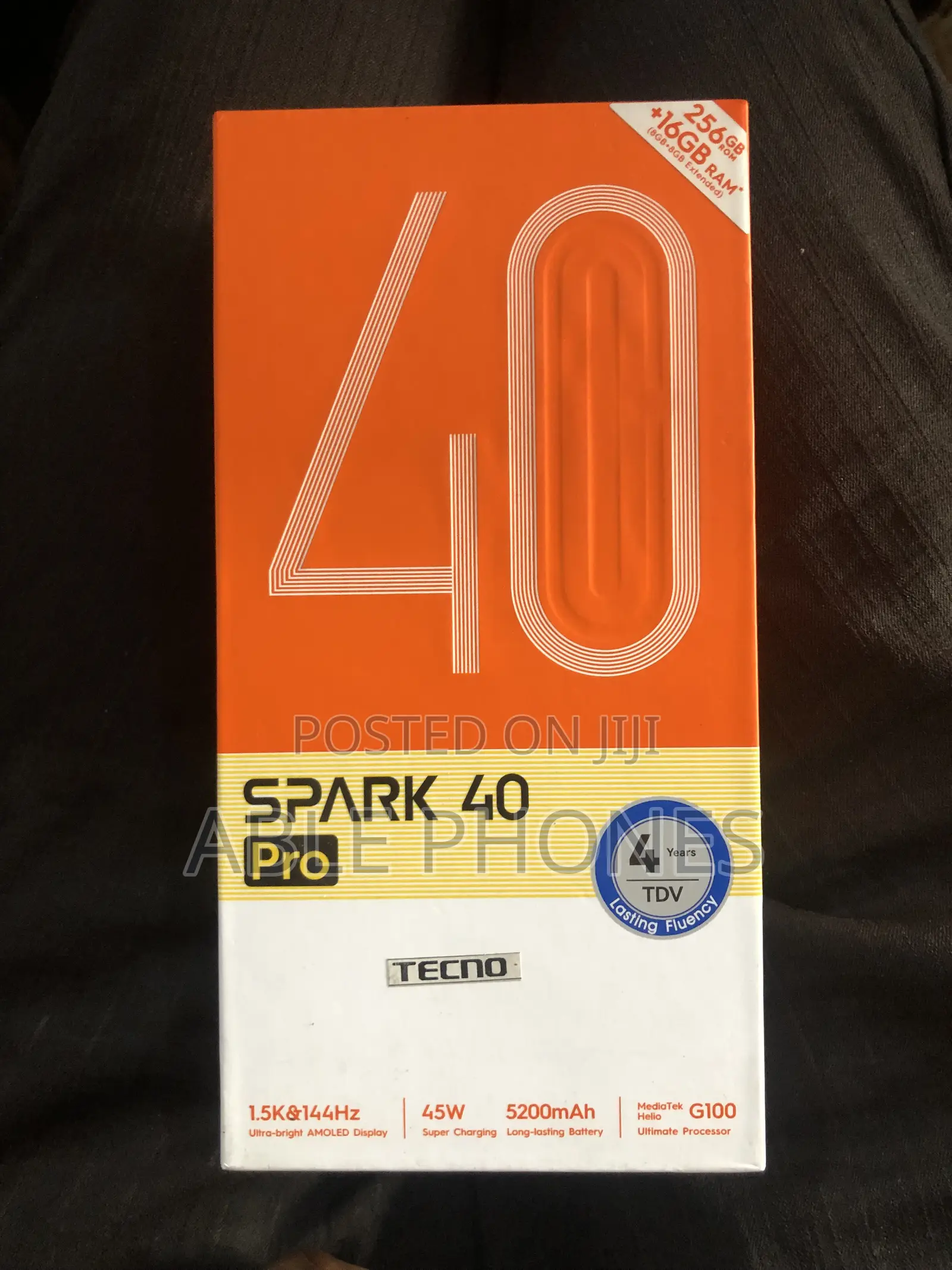 New Tecno Spark 40 Pro 256 GB Black
