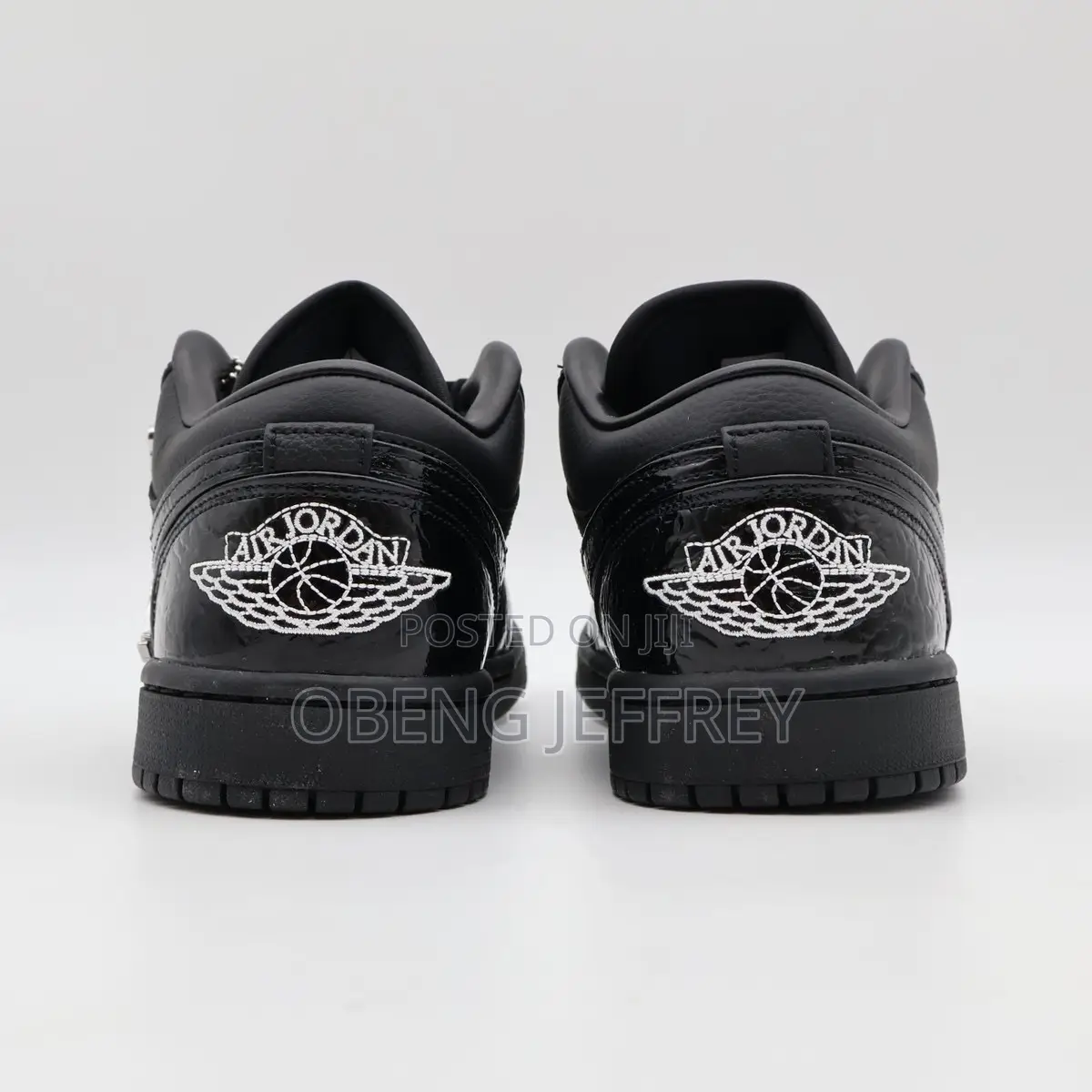 Original Nike Air Jordan 1 Low Black Croc