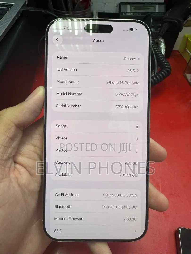 Apple iPhone 16 Pro Max 256 GB White