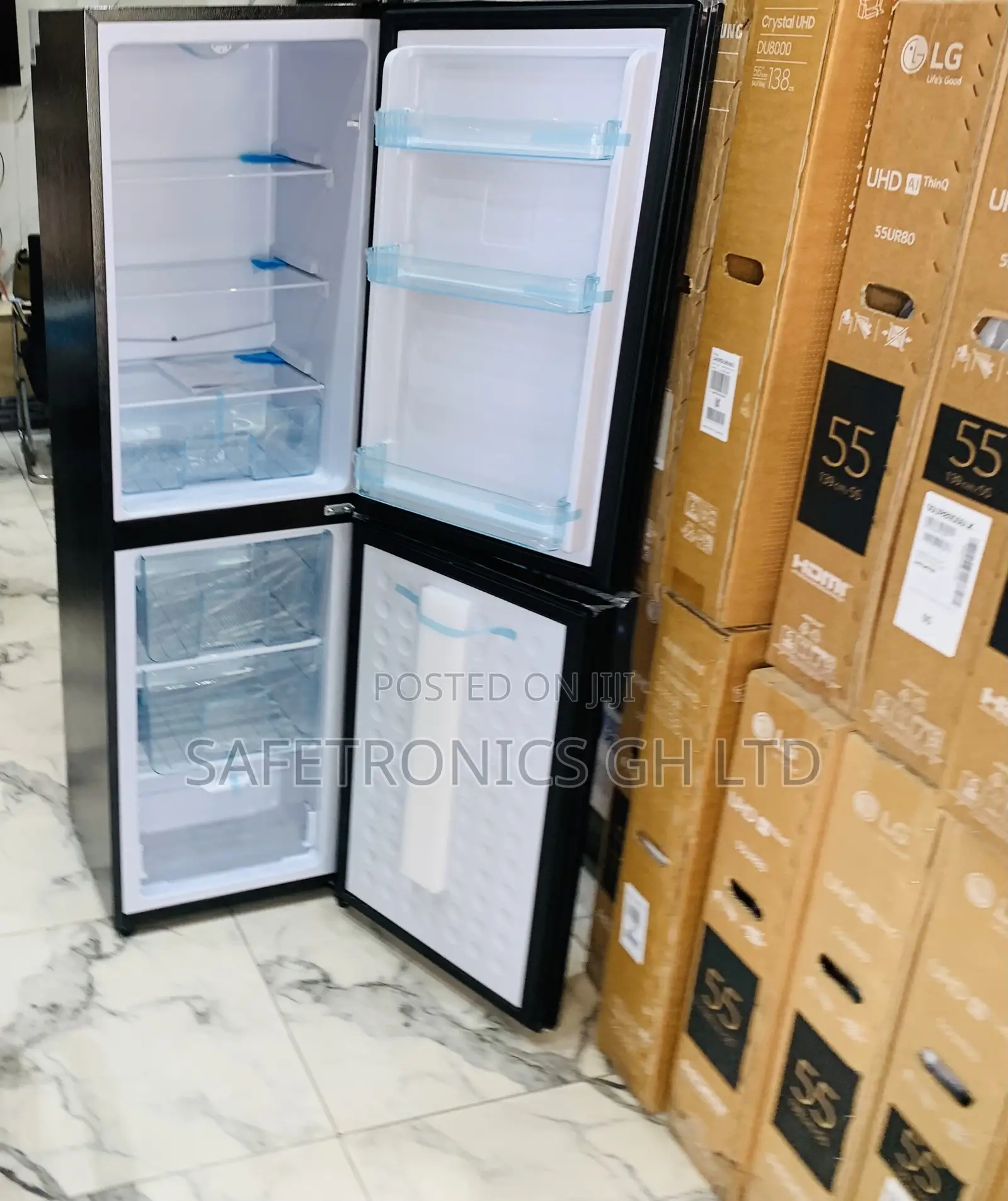 Buy Quality Mirror Nasco 196 LTRS Double Door Bottom Mount Black