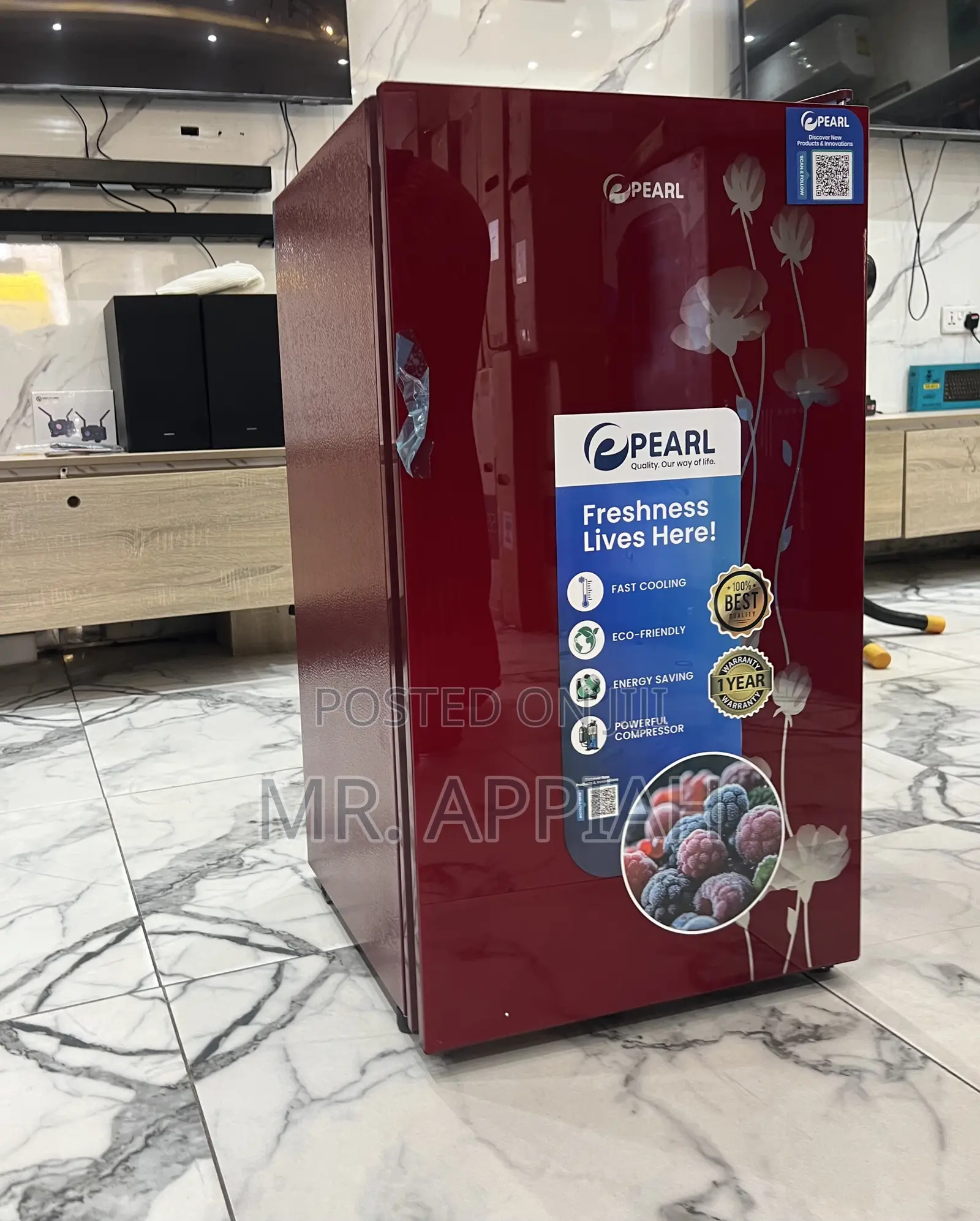 Premium Pearl Single Door Table Top Fridge(80liters)Pf-109-2b