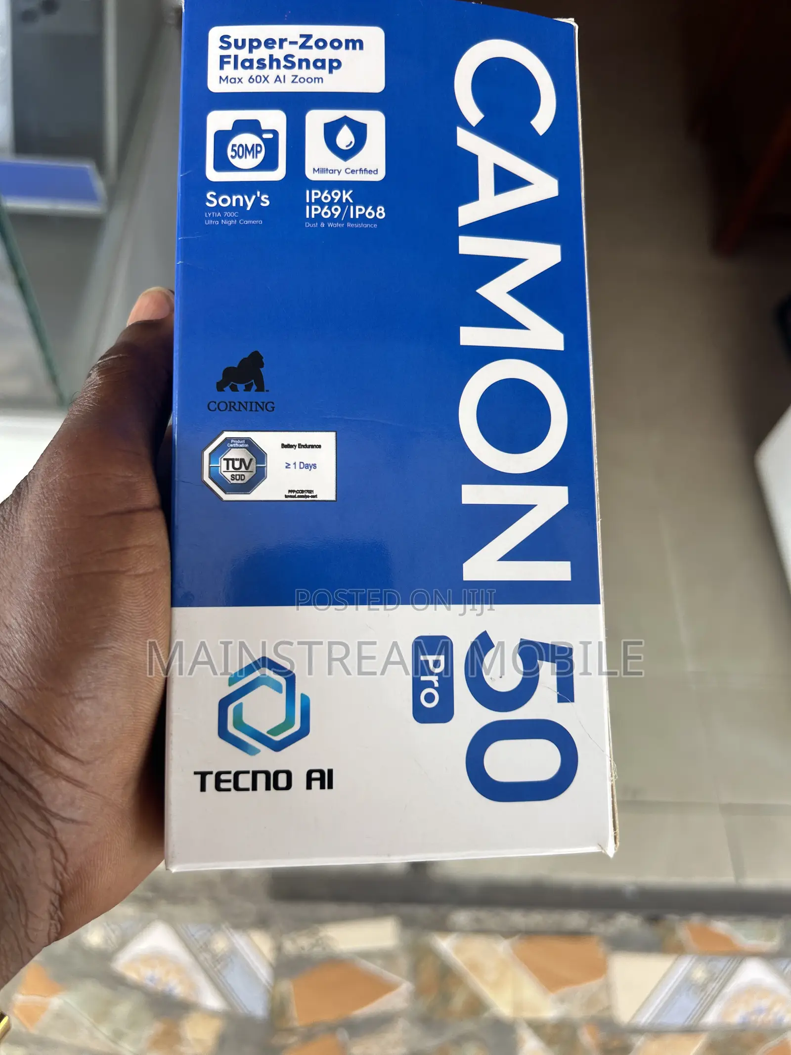 New Tecno Camon 50 Pro 256 GB Blue