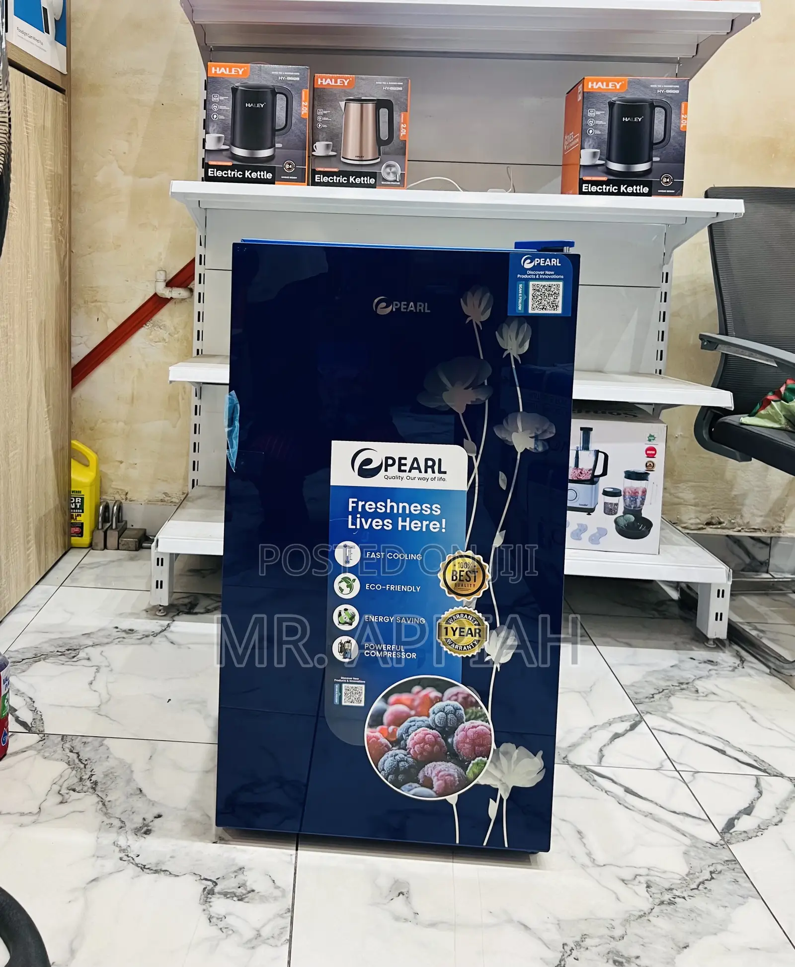 Extremely Affordable Pearl Single Door Table Top Fridge(Blue)Pf-109-2b