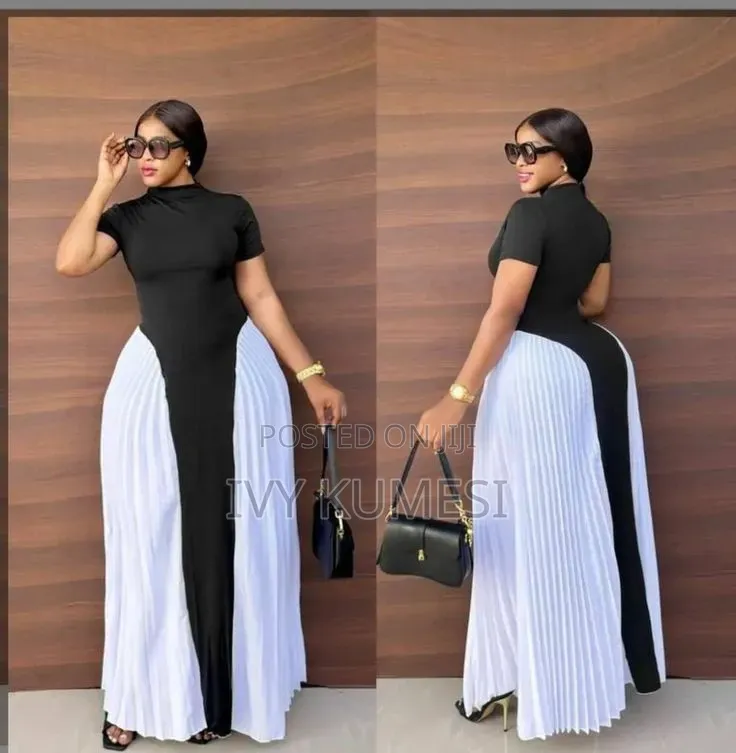Black and White Maxi Dress