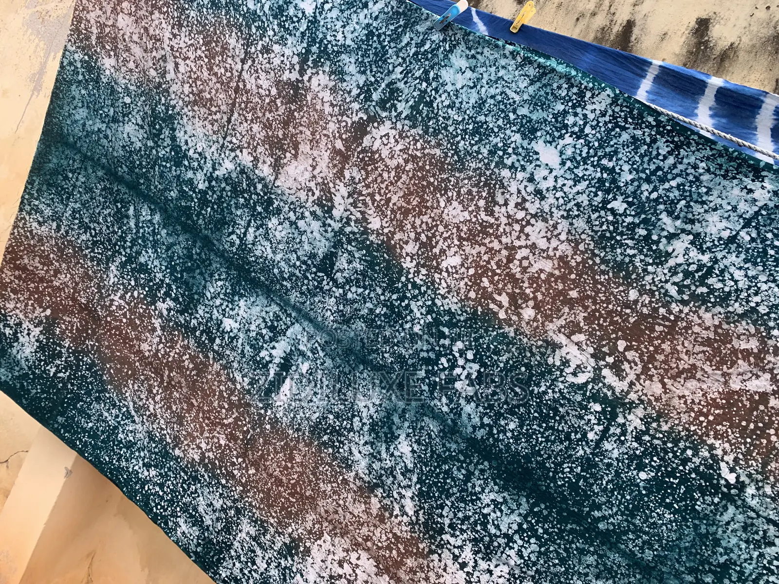 Brown and Green Batik