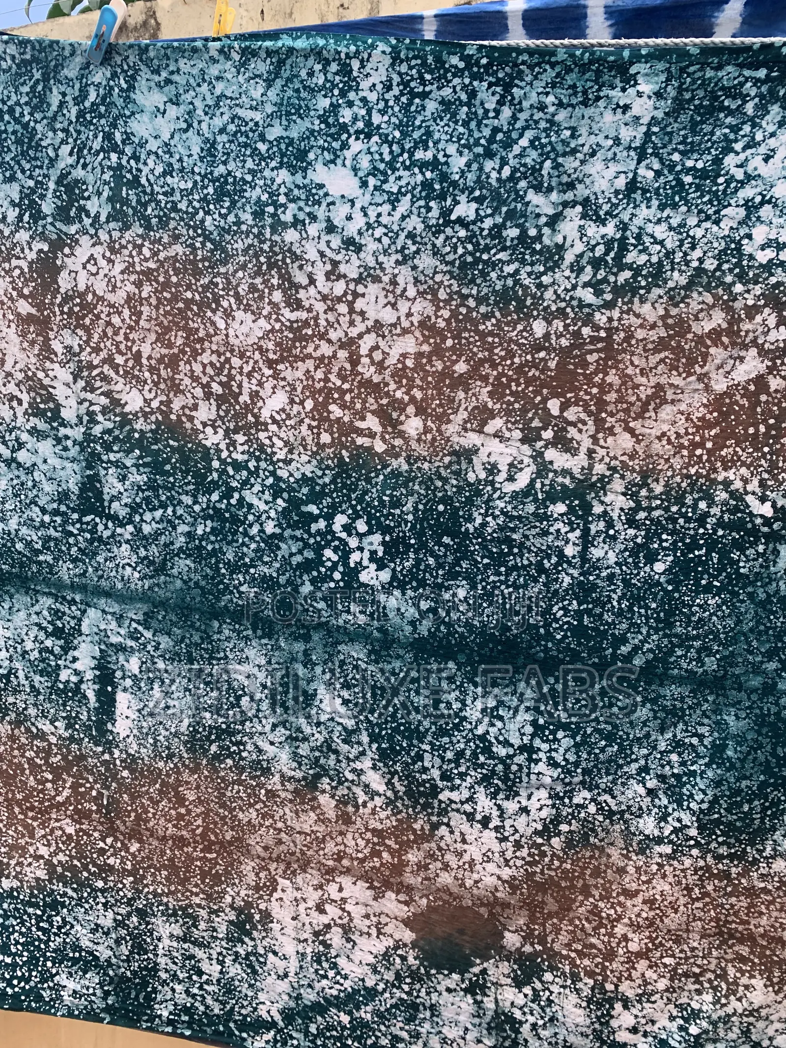 Brown and Green Batik