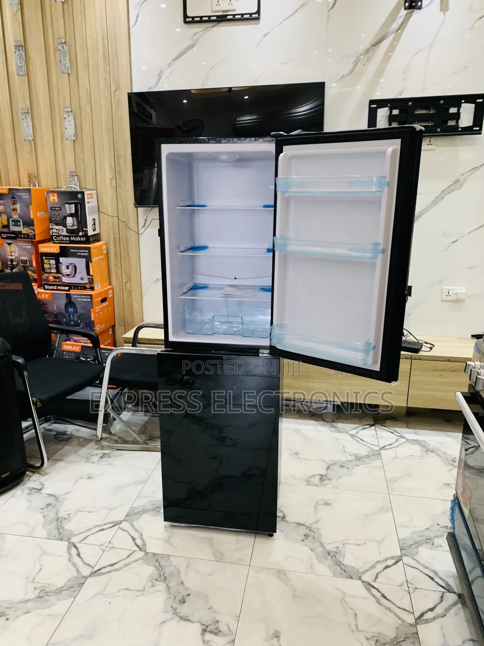 Limited Stock Black Mirror Double Door Fridge Nasco Nasd2-24fl