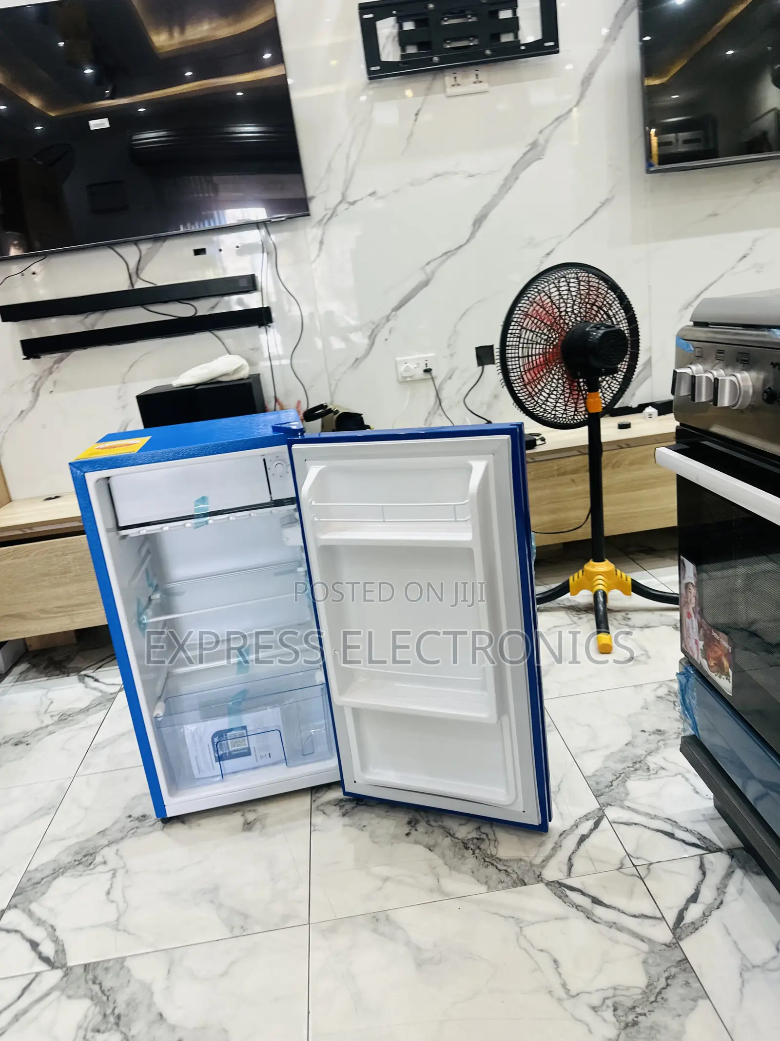 Energy Efficiency Technology Single Door Blue Fridge Pearl 80l