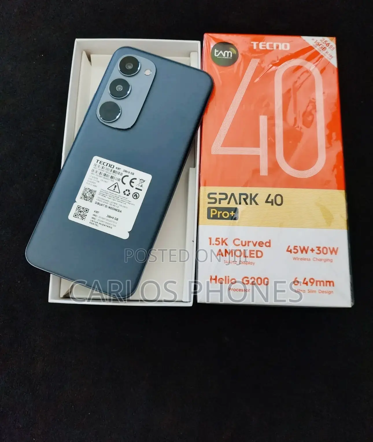 New Tecno Spark 40 Pro+ 256 GB Blue