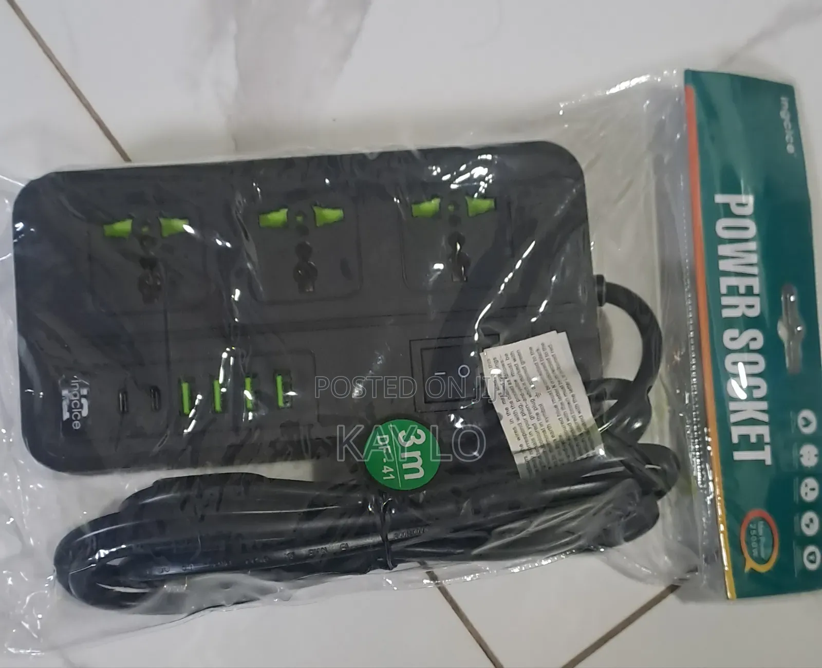 2500w Extension Board With Usb and Type-C