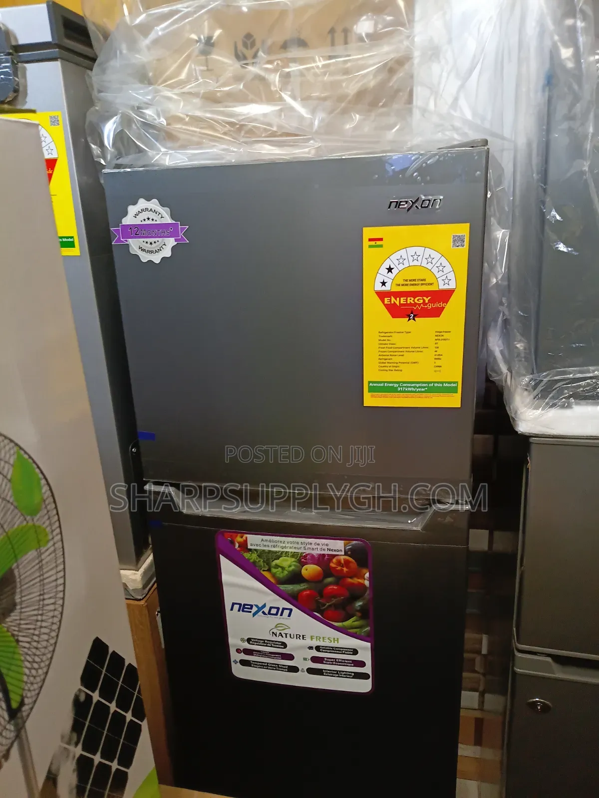 Nexon 168l Double Door Refrigerator (Nfr-210dt-I) - Silver