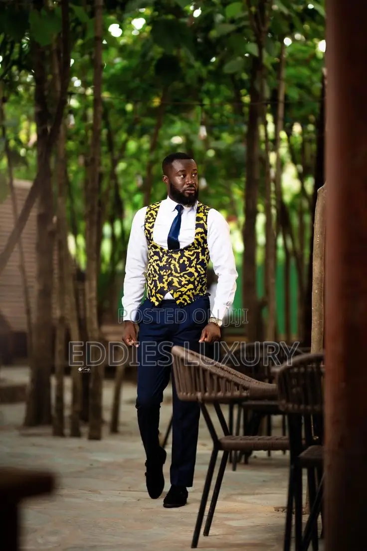 Distinctive African Print Vest
