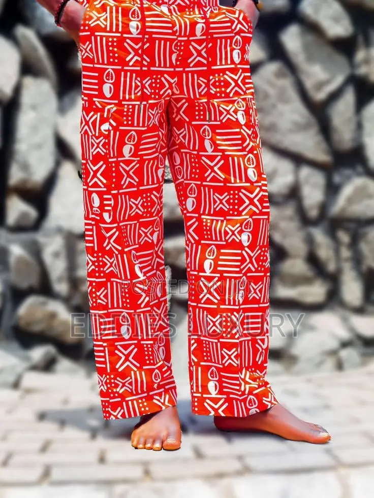 Exclusive African Print Cargo Pants